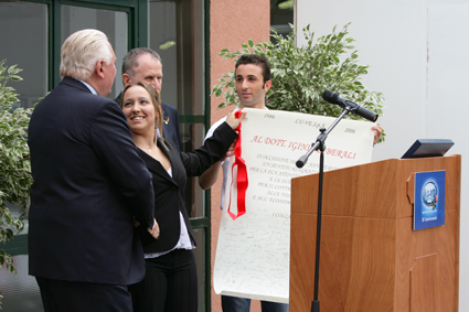 Mr. Iginio Liberali awarded by company employee